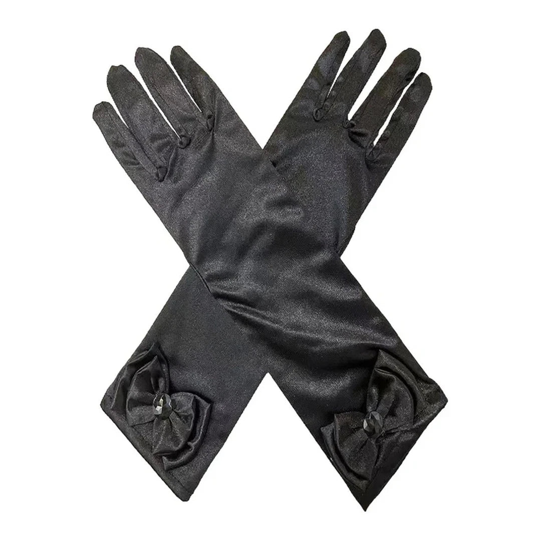 GUANTE LISO ELASTICADO 30CM NEGRO X1PAR