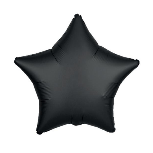 GLOBO METALICO ESTRELLA NEGRA 18" 45X45CM X1U