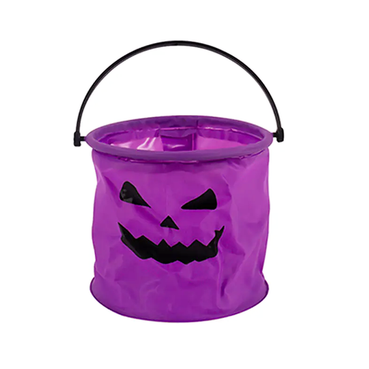BOLSA DE DULCES CALABAZA MORADA HALLOWEEN 13X12CM X1U