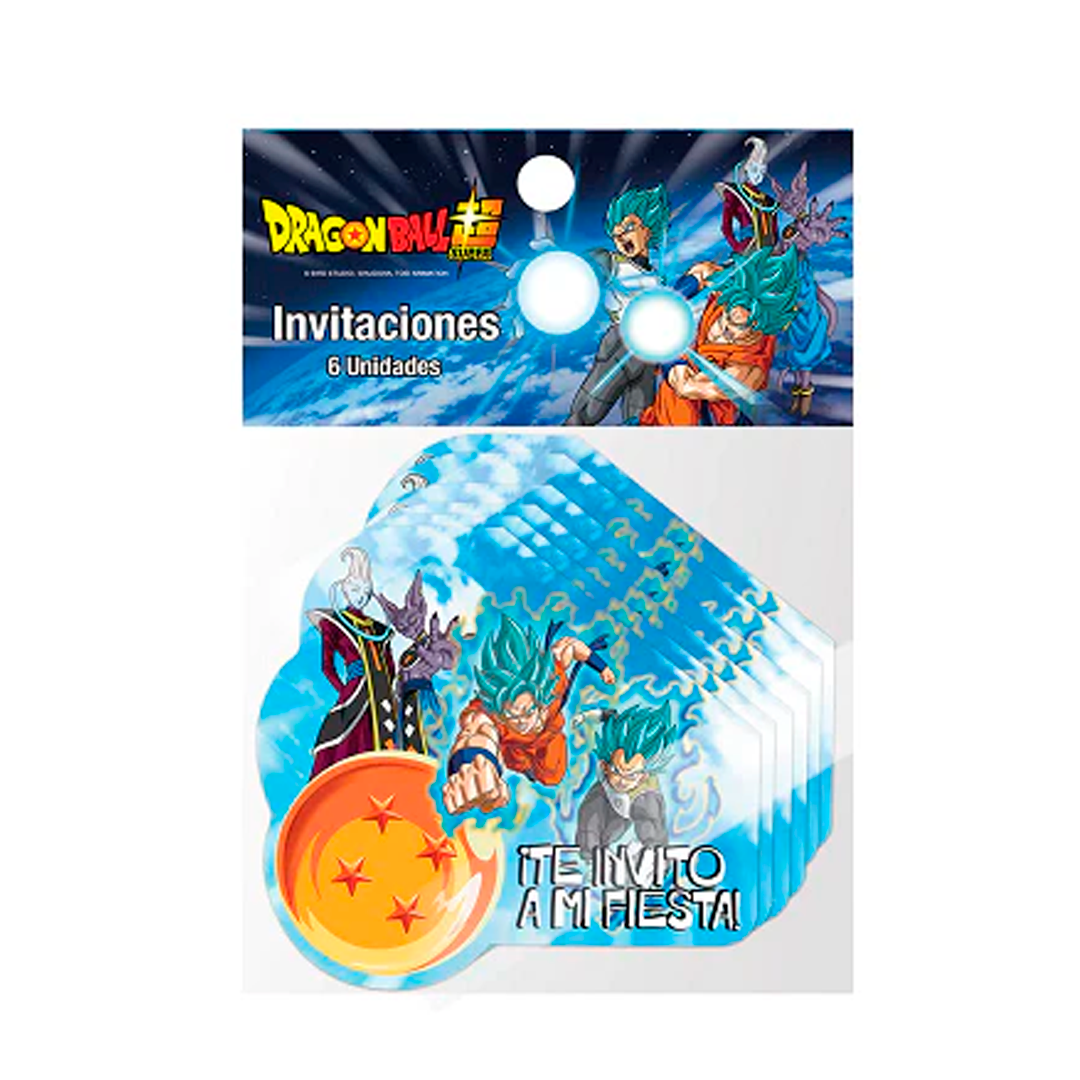 INVITACION X6 DRAGON BALL