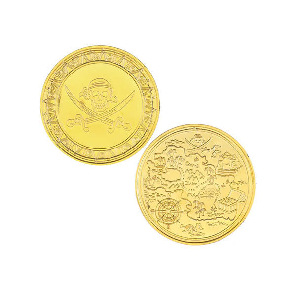 MONEDAS DE PIRATA 4CM X10U