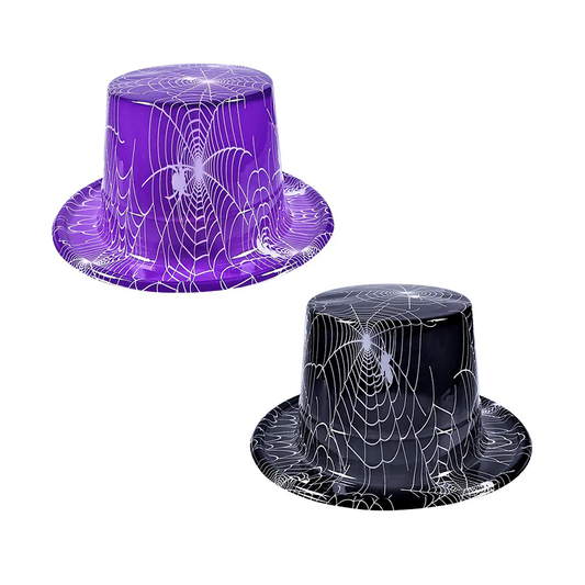 SOMBRERO ALTO TELARAÑA HALLOWEEN 12X24.5X28.5CM X1U