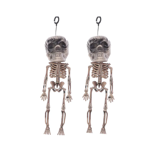 COLGANTE CALAVERA HALLOWEEN 5X18CM X2U