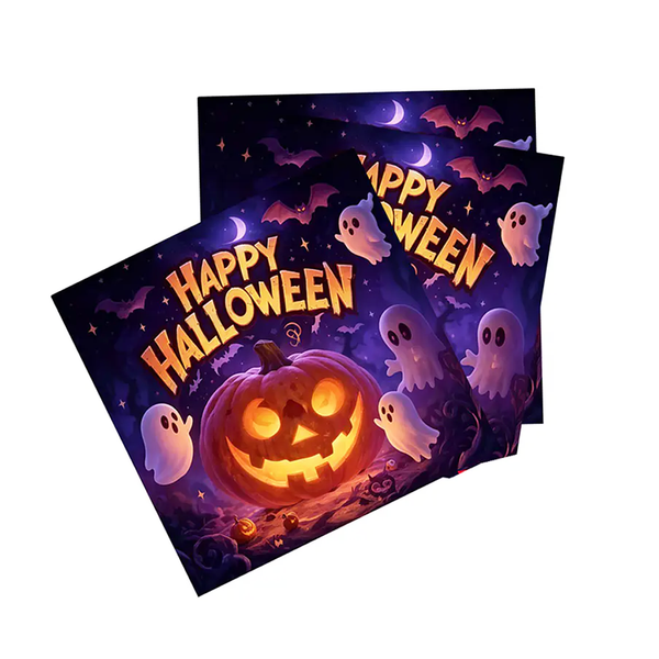 SERVILLETAS DE HALLOWEEN 33X33CM X16U