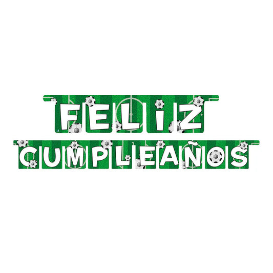 GUIRNALDA FELIZ CUMPLEAÑOS DE FUTBOL 1.6M X1U