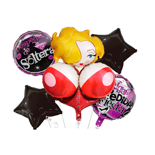 SET DE GLOBOS DESPEDIDA DE SOLTERA X60U