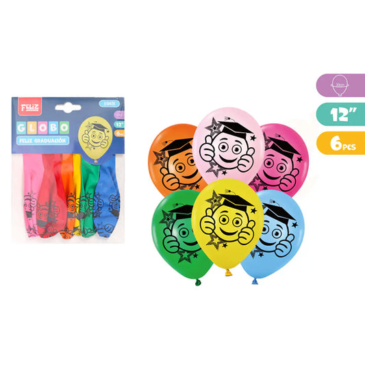 GLOBOS DE GRADUACIÓN EMOJIS X6U
