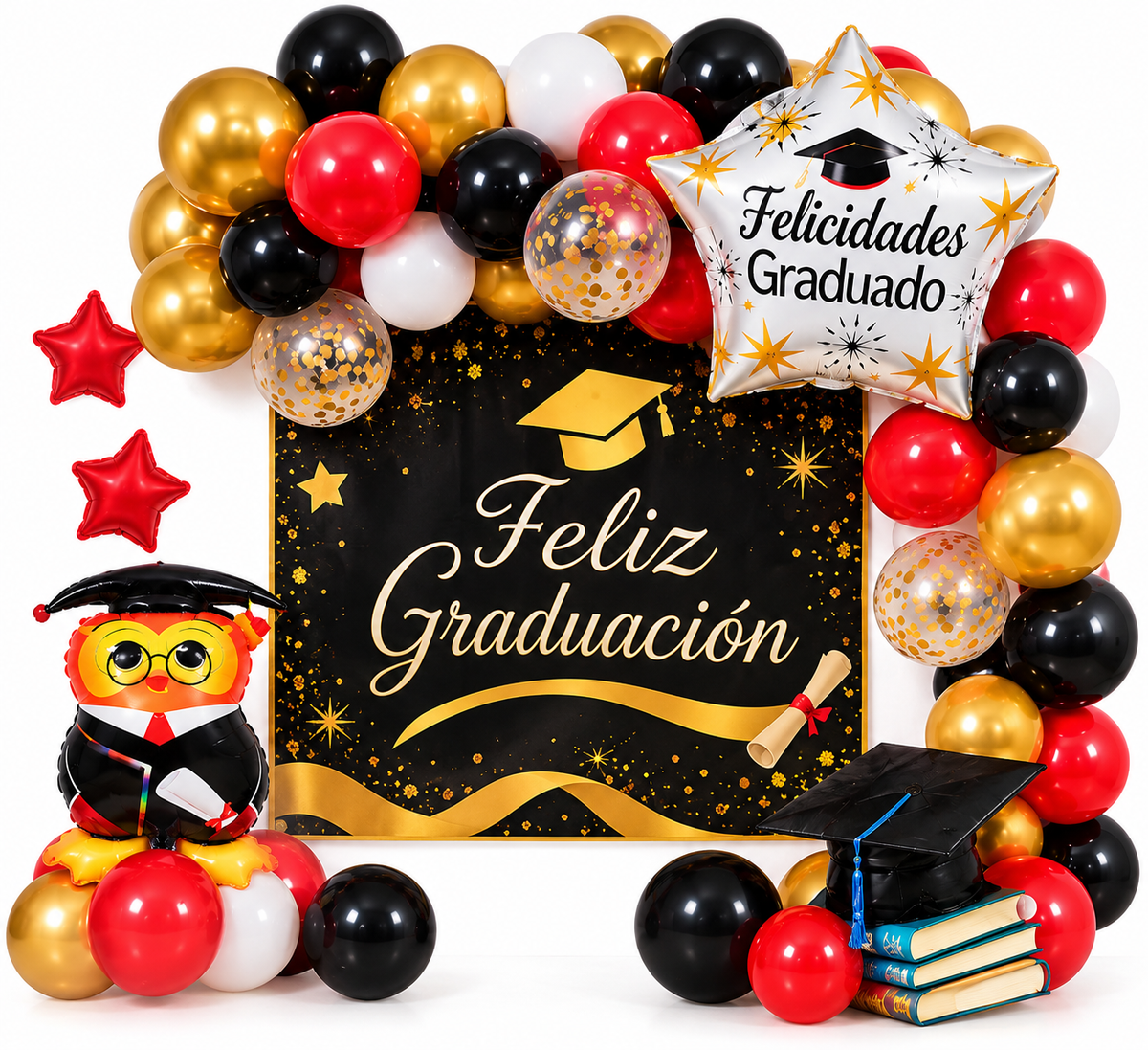 SET DE DECORACION "FELIZ GRADUACION" X35U