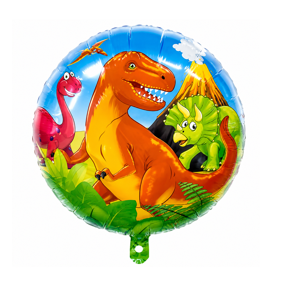 GLOBO METALIZADO DINOSAURIO 17" 43X43CM X1U