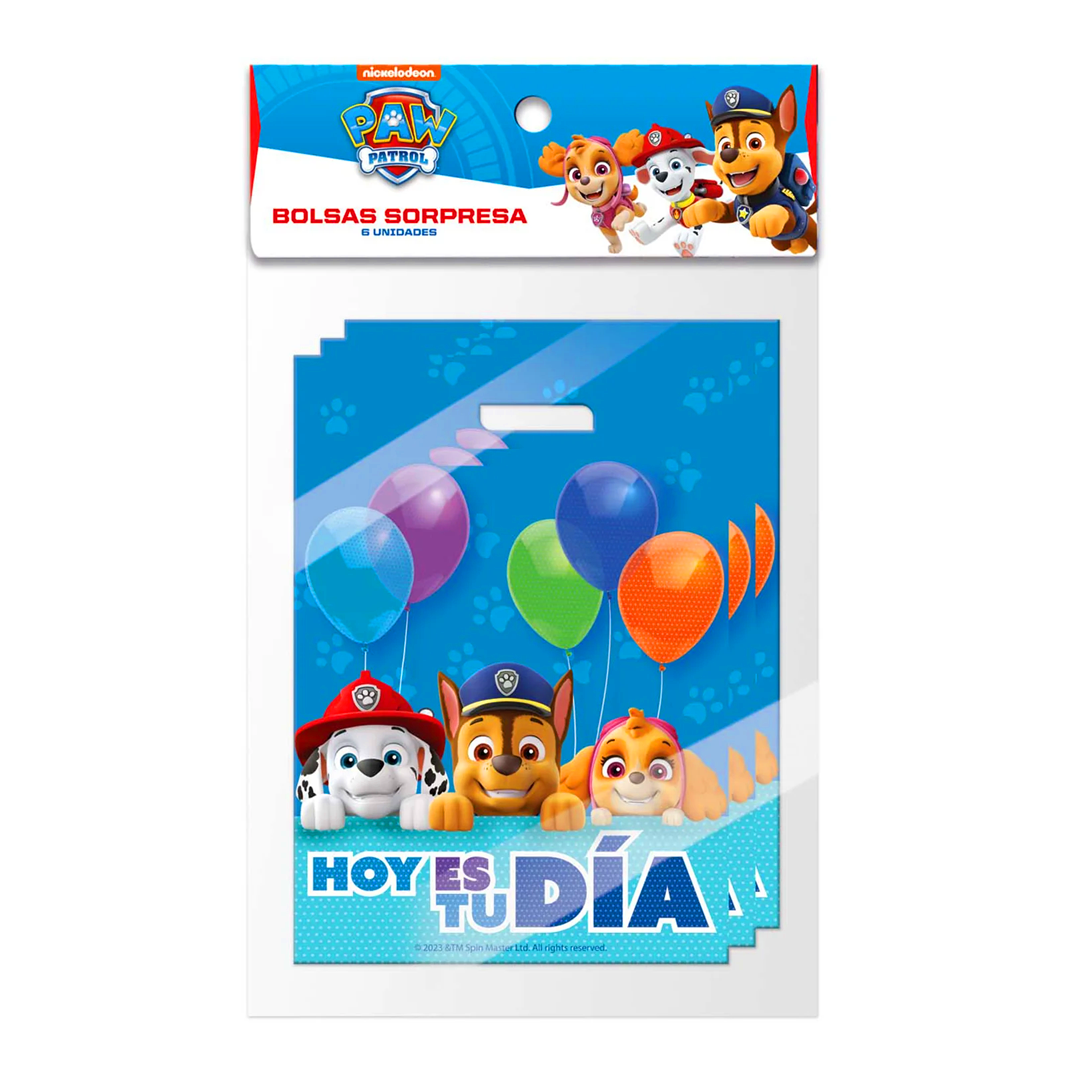 BOLSAS PARA SORPRESAS PAW PATROL X6U