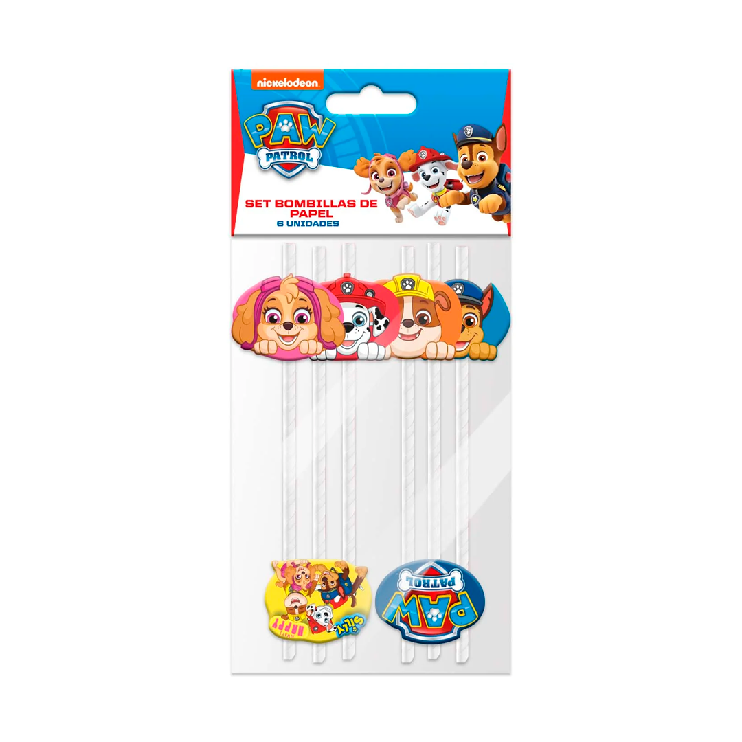 BOMBILLA DE PAPEL PAW PATROL 200CM X6U