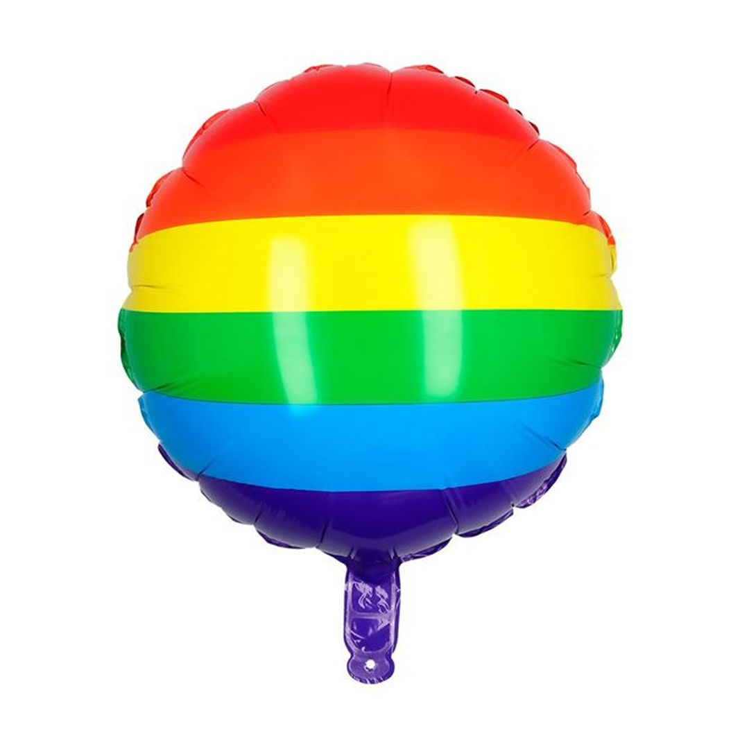GLOBO METALIZADO ARCOIRIS 18" 45X45CM X1U