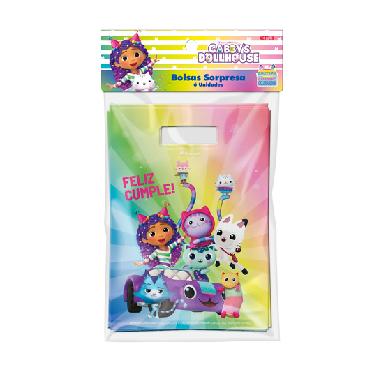 BOLSAS PARA SORPRESAS GABBYS DOLLHOUSE X6U