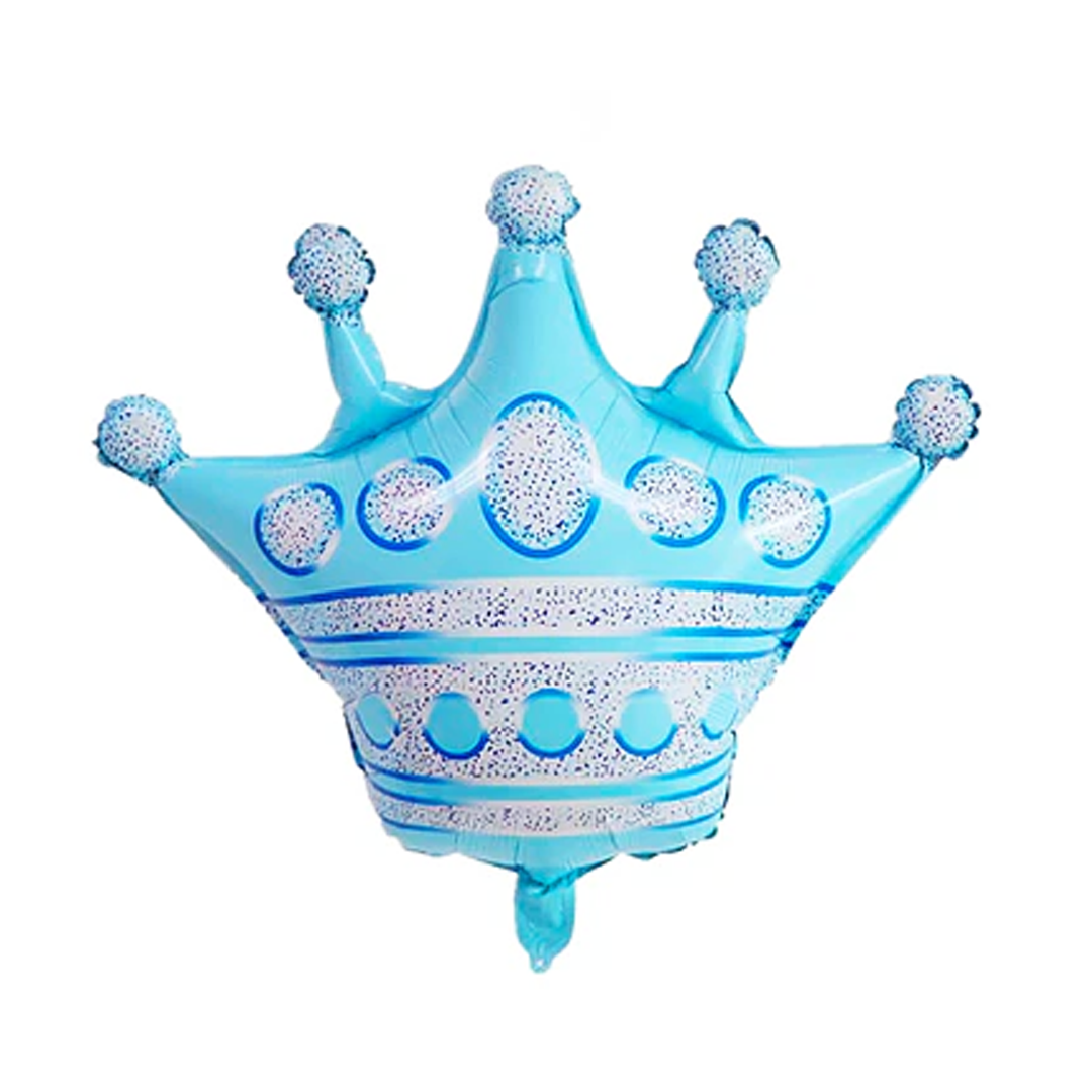 GLOBO FORMA DE CORONA AZUL