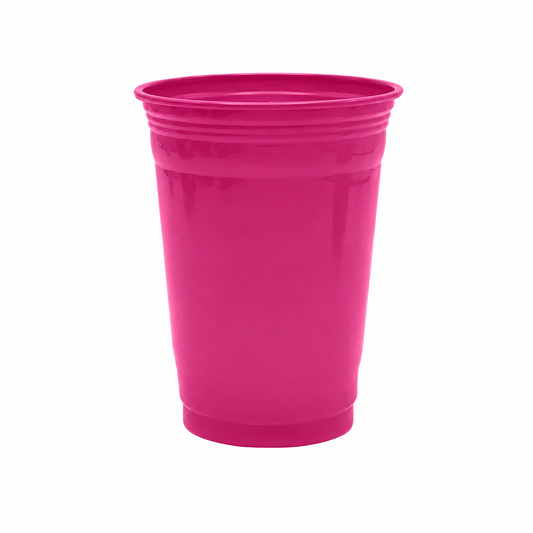 VASO PLASTICO FUCSIA 560ML X10U