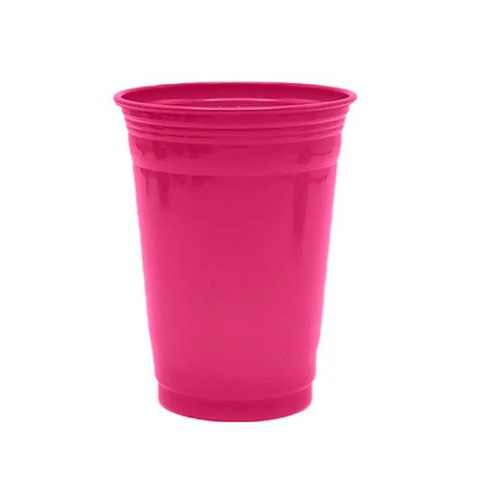 VASO PLASTICO FUCSIA 560ML X10U