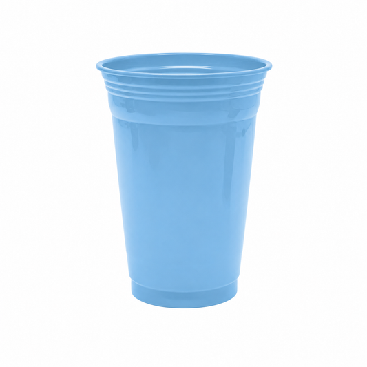 VASO PLASTICO AZUL CLARO 560ML X10U