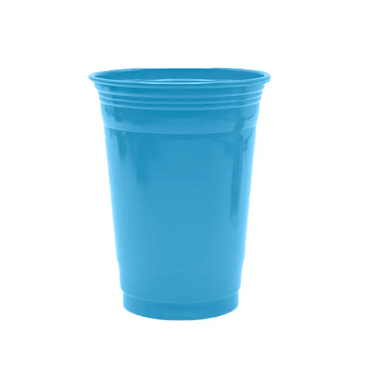 VASO PLASTICO AZUL CLARO 560ML X10U
