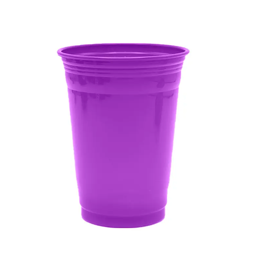 VASO PLASTICO MORADO 560ML X10U
