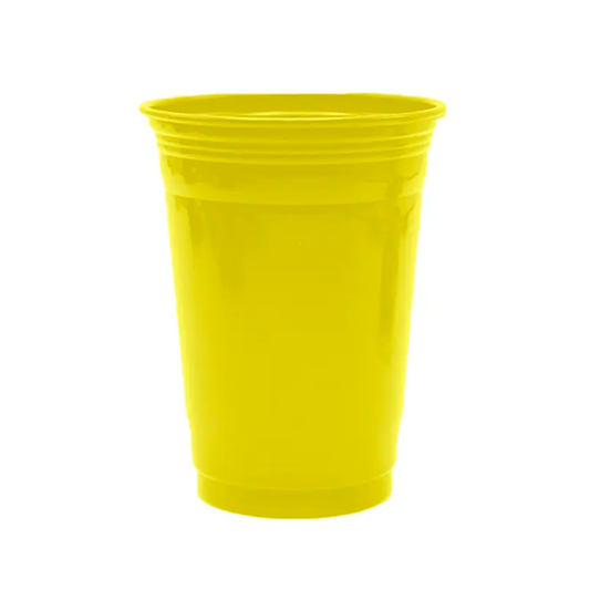 VASO PLASTICO AMARILLO 560ML X10U