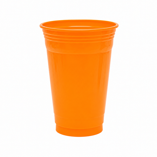 VASO PLASTICO NARANJO 560ML X10U