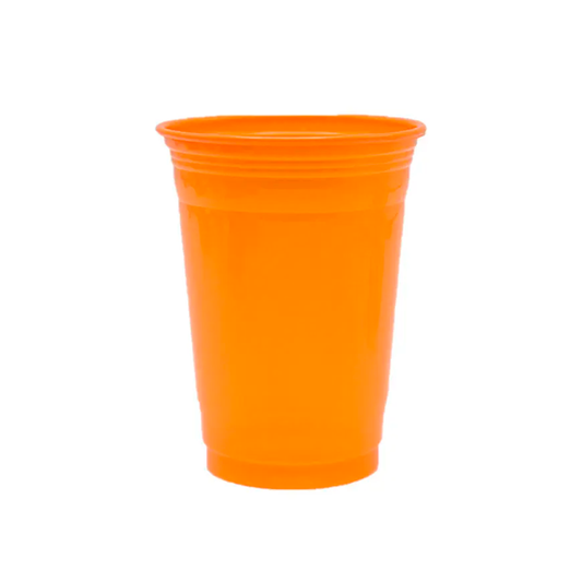 VASO PLASTICO NARANJA 560ML X10U