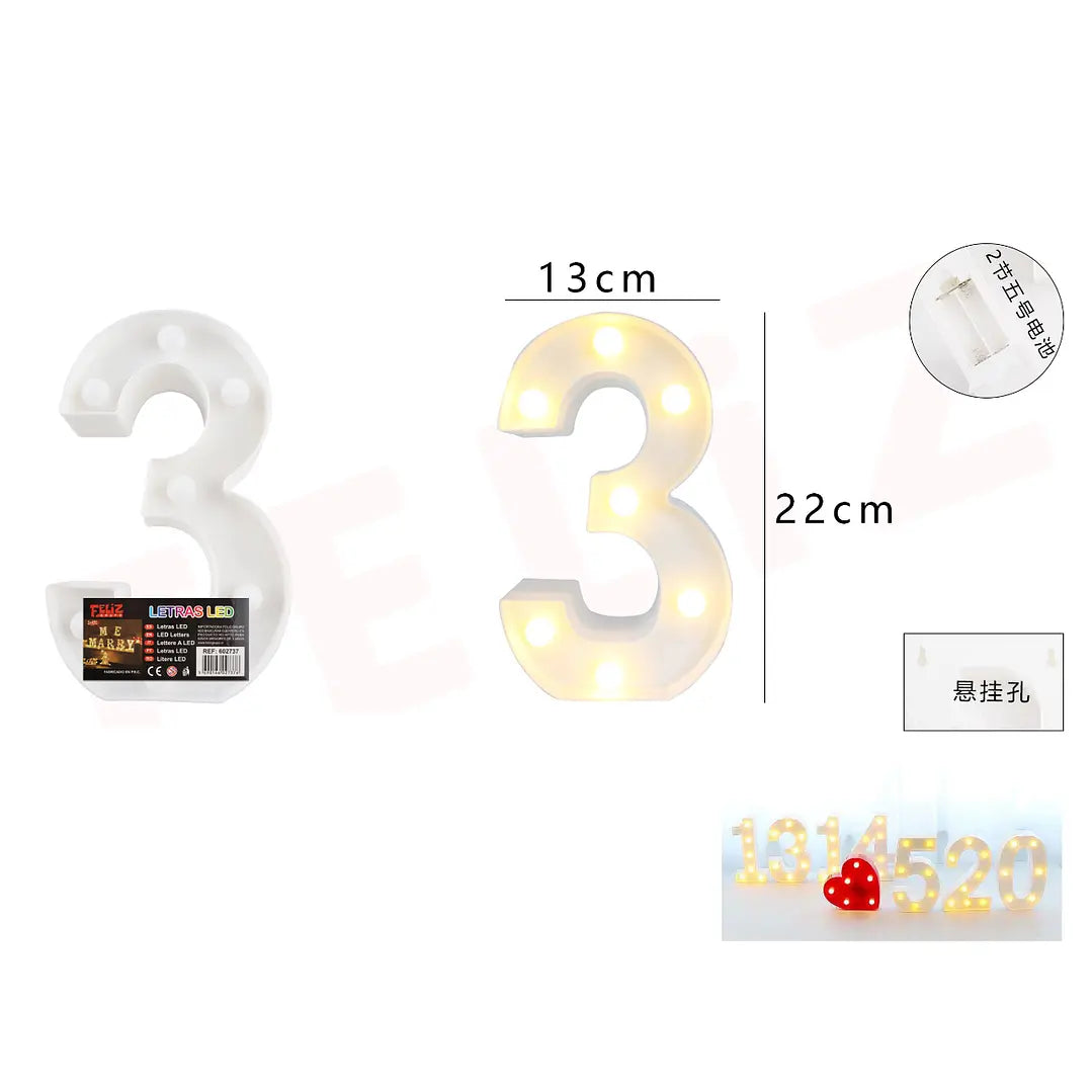 NUMERO LED 3