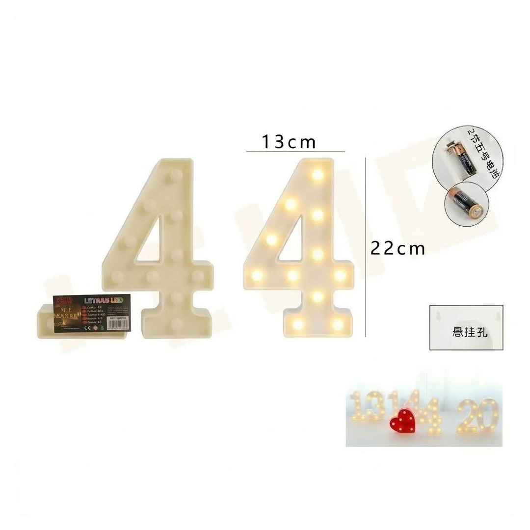 NUMERO LED 4
