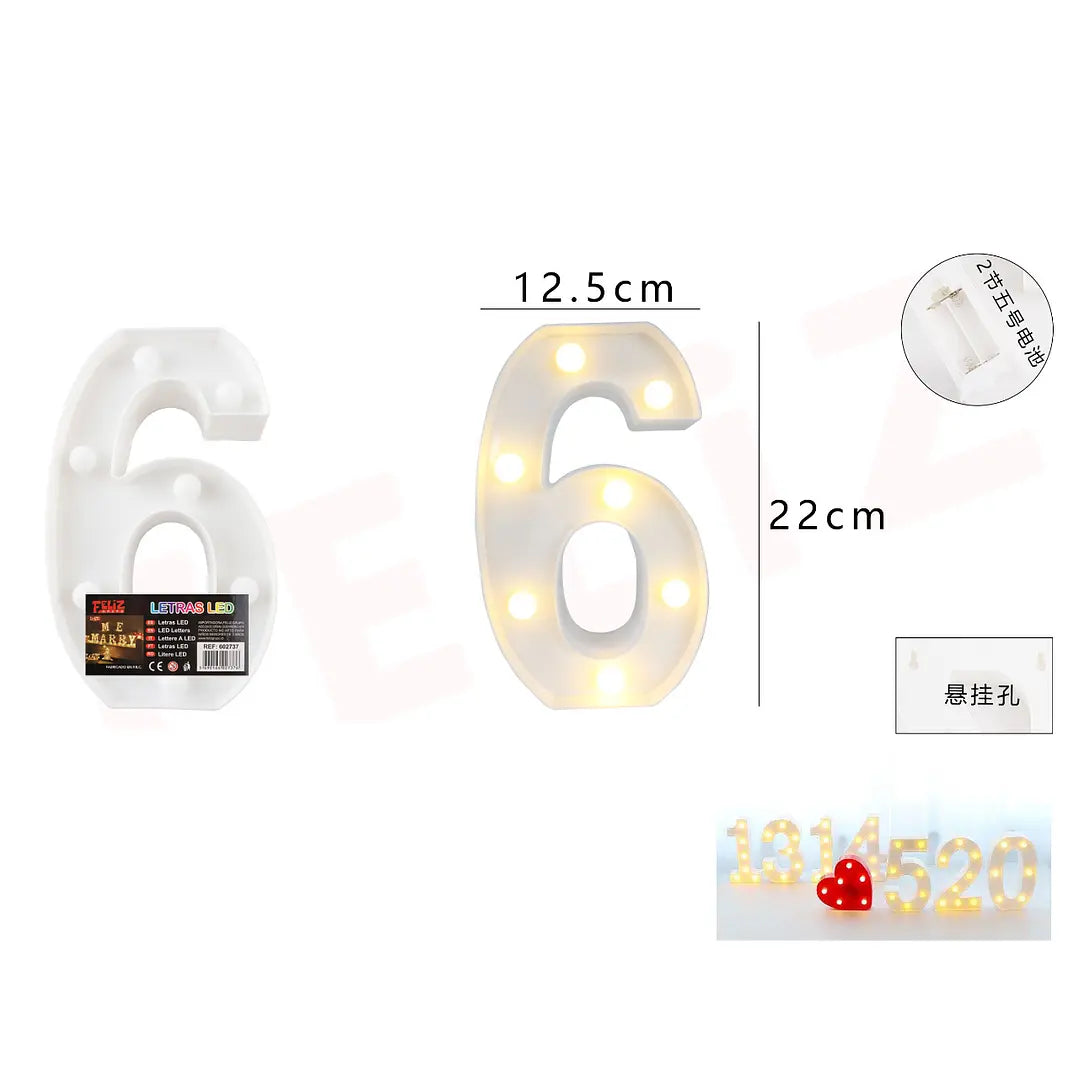 NUMERO LED 6