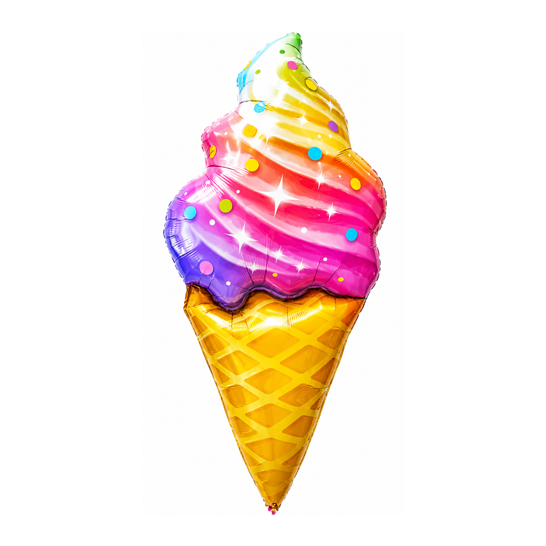 GLOBO METALIZADO CONO HELADO 48X69CM X1U