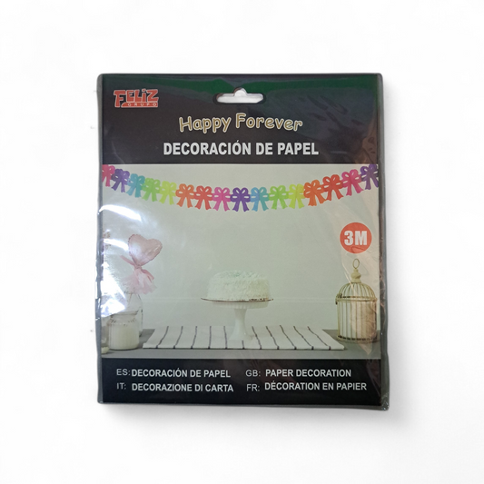 GUIRNALDA MOÑO MULTICOLOR 3M X1U
