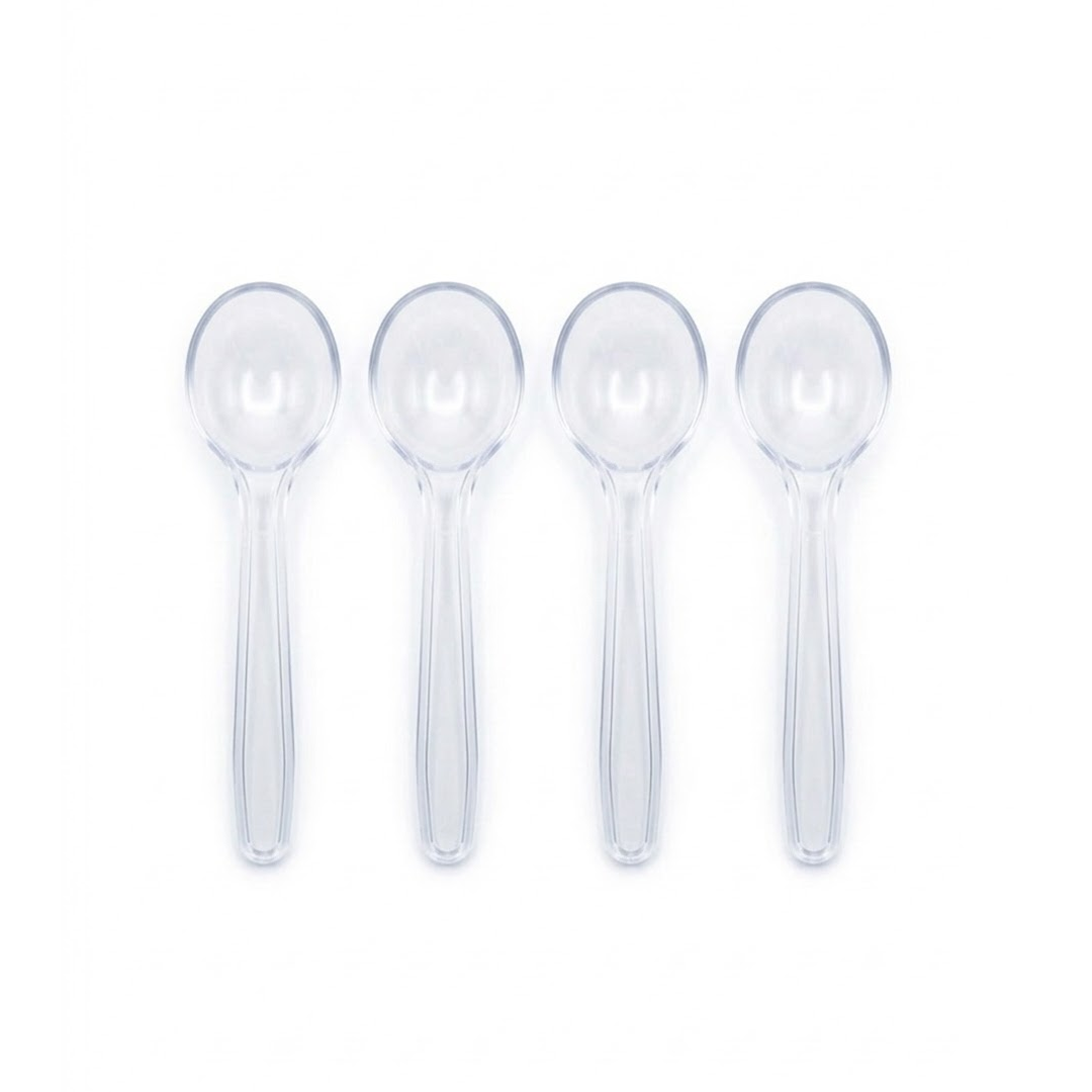 CUCHARAS DE HELADO TRANSPARENTE X24U