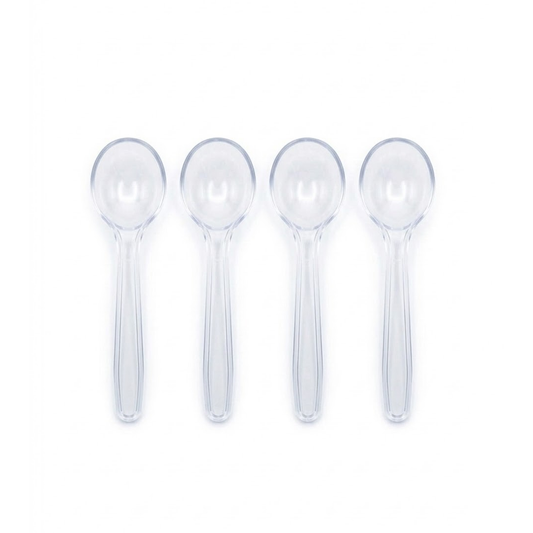 CUCHARAS DE HELADO TRANSPARENTE X24U