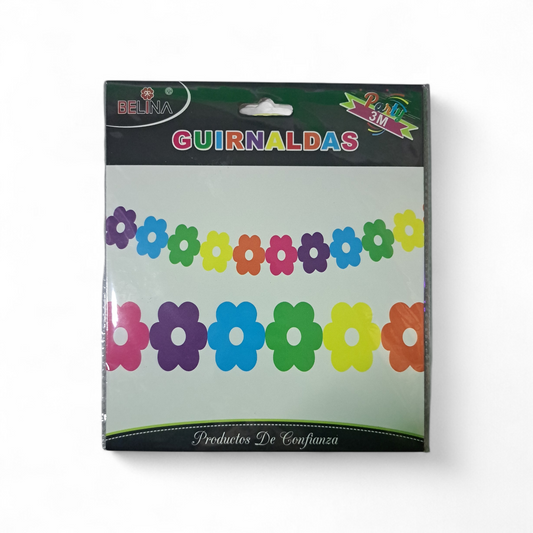 GUIRNALDA FLOR MULTICOLOR 3M X1U