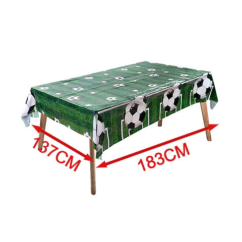 MANTEL PLASTICO DE FUTBOL 137X183CM X1U