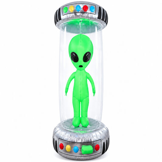 DECO CAPSULA ALIEN INFLABLE LED 240CM