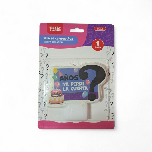 VELA FRASE "AÑOS? YA PERDÍ LA CUENTA" X1U