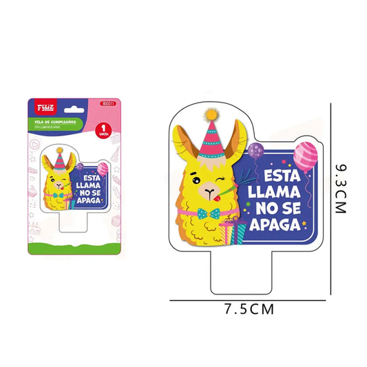 VELA FRASE "ESTA LLAMA NO SE APAGA" X1U