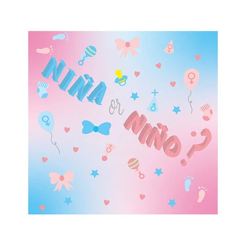 FONDO "NIÑO O NIÑA" 68X68CM X1U