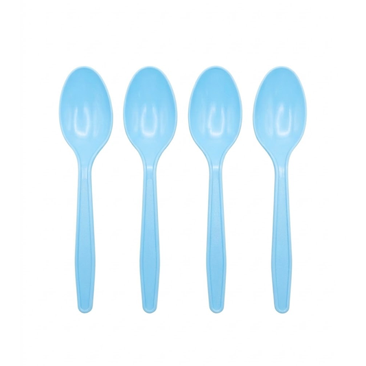 CUCHARAS PLASTICO CELESTE X20U