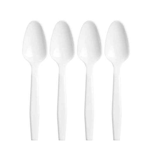 CUCHARAS PLASTICO BLANCO X20U