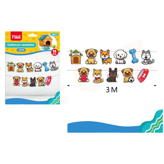 GUIRNLADA MASCOTAS 3M X11U
