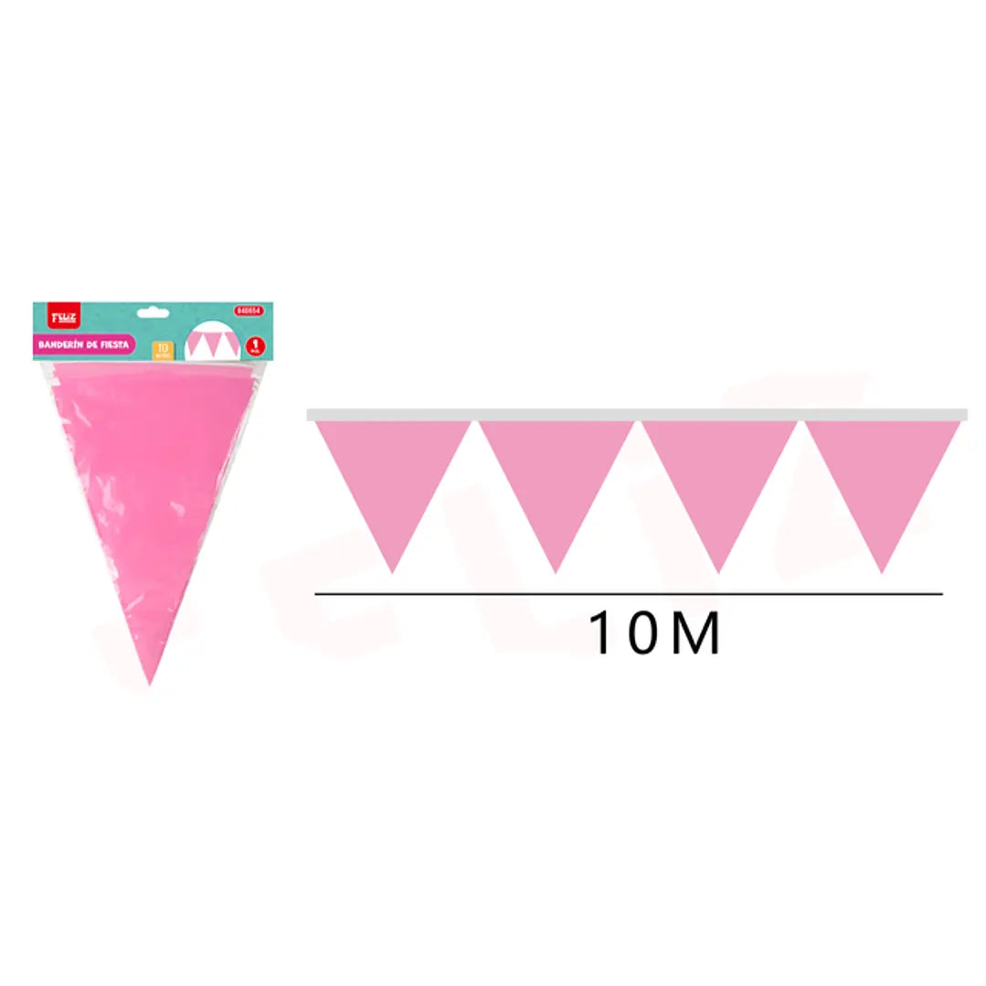 GUIRNALDA TRIANGULAR ROSADO 10M X1U