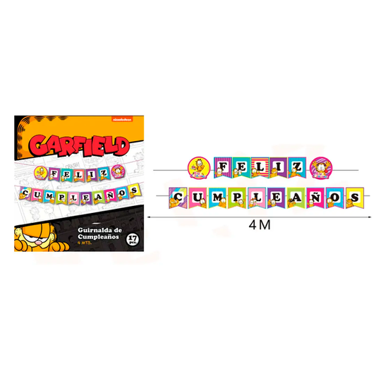 GUIRNALDA DE CUMPLEAÑOS/GARFIELD 4M X1U