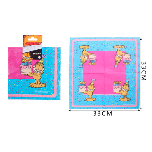 SERVILLETAS CARFIELD 33X33CM X16U