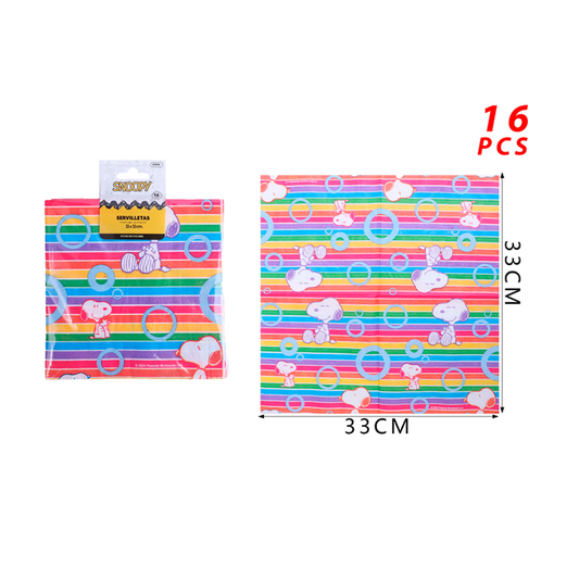 SERVILLETAS SNOOPY X16U