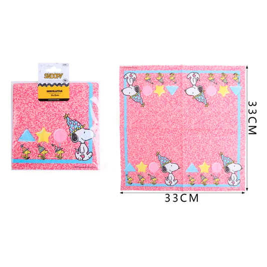 SERVILLETAS SNOOPY X16U