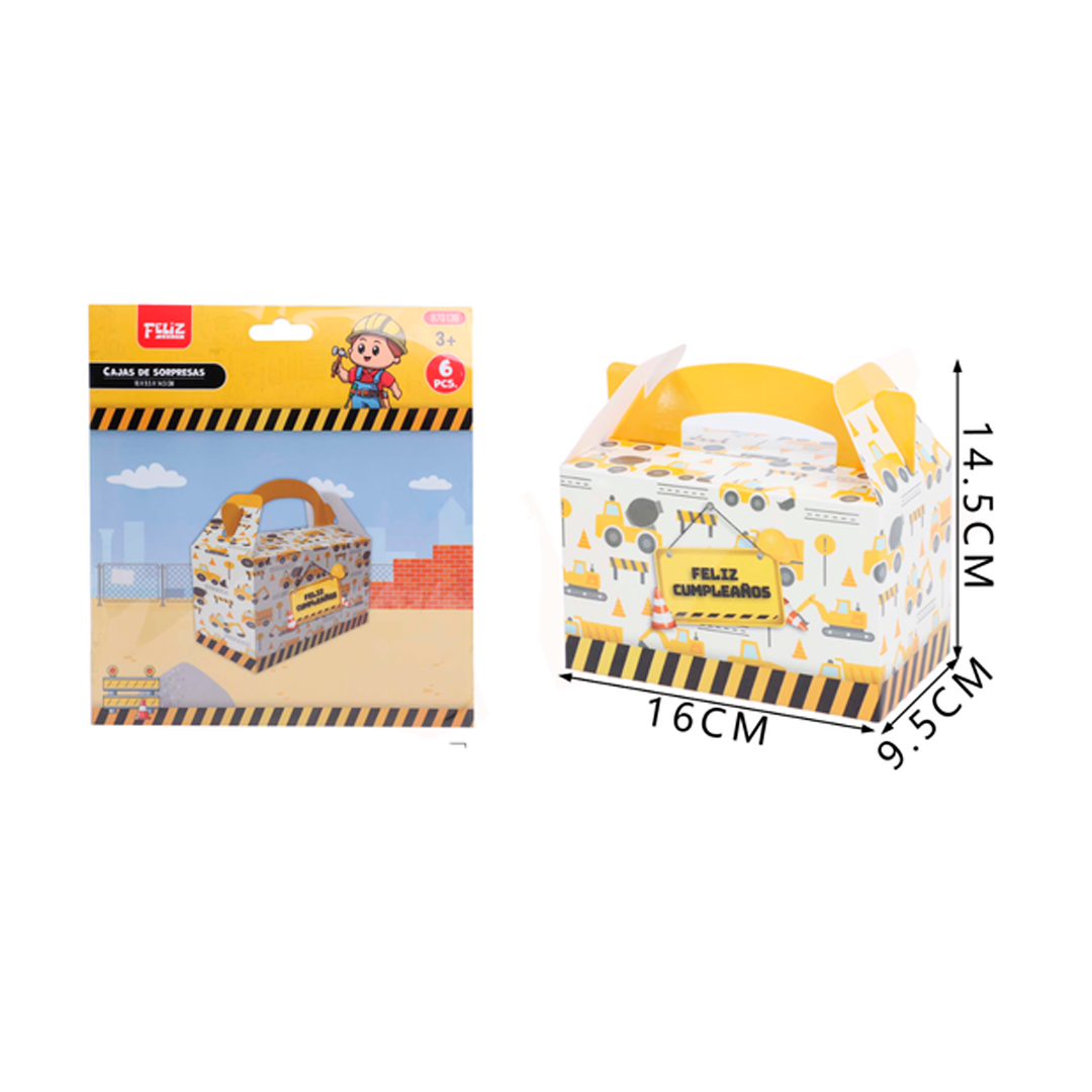 CAJAS DE SORPRESAS CONSTRUCCION X6U