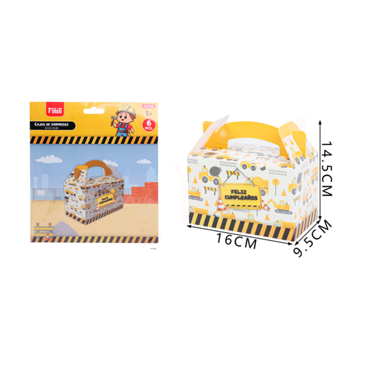 CAJAS DE SORPRESAS CONSTRUCCION X6U