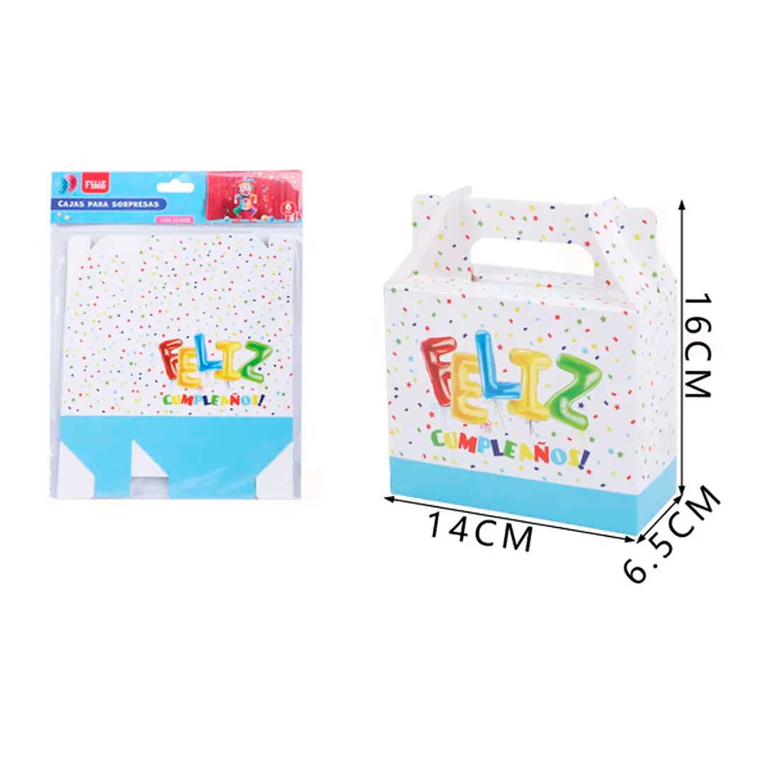 CAJA DE SORPRESAS CELESTE FC X6U